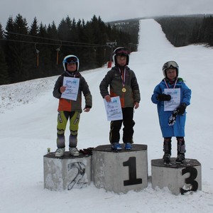 Školní závody ve sjezdovém lyžování