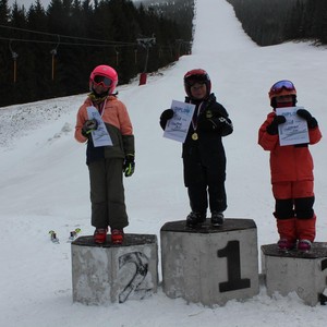 Školní závody ve sjezdovém lyžování