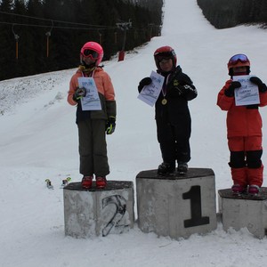 Školní závody ve sjezdovém lyžování