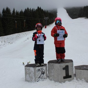 Školní závody ve sjezdovém lyžování