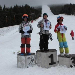 Školní závody ve sjezdovém lyžování