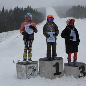 Školní závody ve sjezdovém lyžování