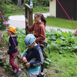 Třetí třída - lezení na skále