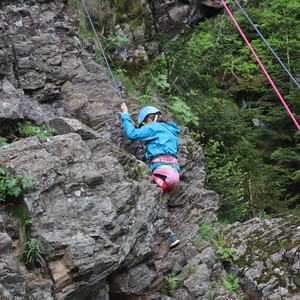 Třetí třída - lezení na skále