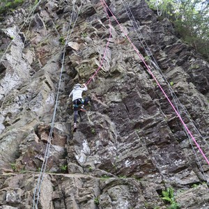 Třetí třída - lezení na skále