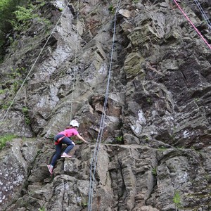 Třetí třída - lezení na skále