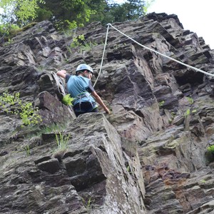 Třetí třída - lezení na skále