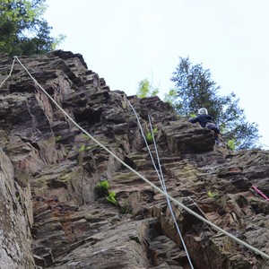 Třetí třída - lezení na skále