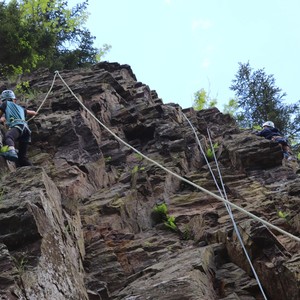 Třetí třída - lezení na skále