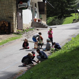 Třetí třída - lezení na skále