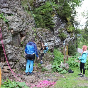 Třetí třída - lezení na skále