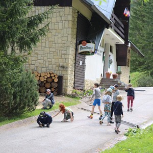 Třetí třída - lezení na skále