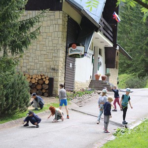 Třetí třída - lezení na skále