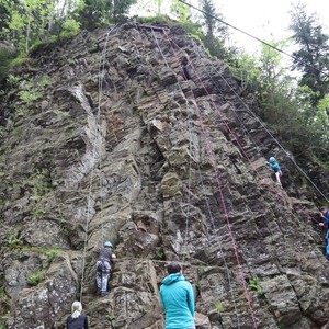 Třetí třída - lezení na skále