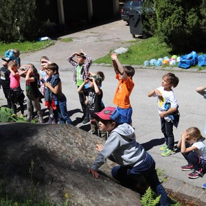 Družina - lezení na skále