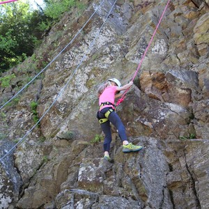 Družina - lezení na skále