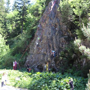 Družina - lezení na skále