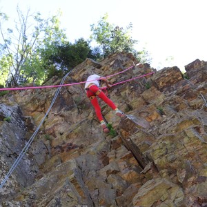 Družina - lezení na skále