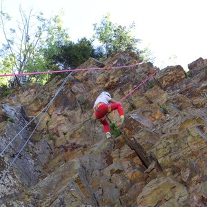 Družina - lezení na skále