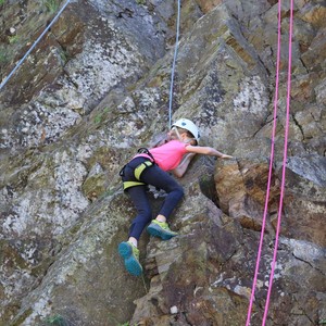 Družina - lezení na skále