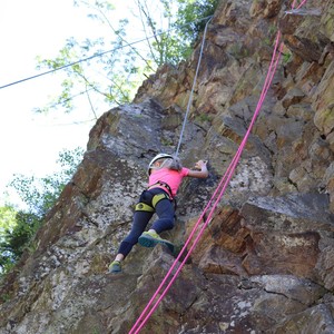 Družina - lezení na skále