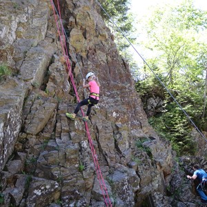 Družina - lezení na skále