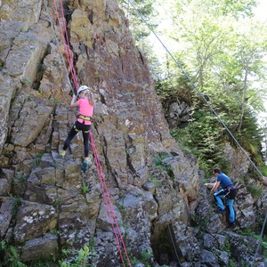 Družina - lezení na skále