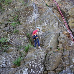 Družina - lezení na skále