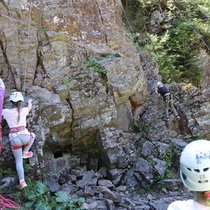 Družina - lezení na skále