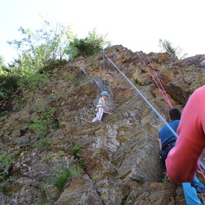 Družina - lezení na skále