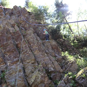 Družina - lezení na skále