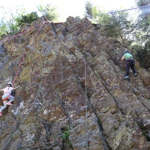 Družina - lezení na skále