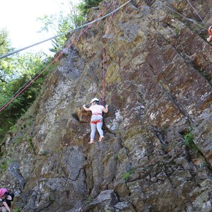 Družina - lezení na skále