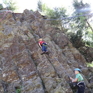 Družina - lezení na skále