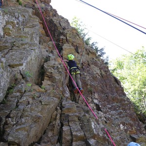 Družina - lezení na skále