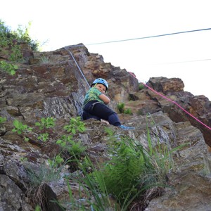 Družina - lezení na skále