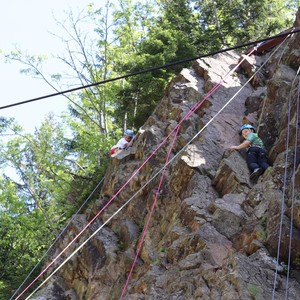 Družina - lezení na skále