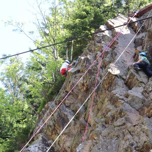 Družina - lezení na skále