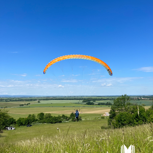 Skialpinismus, paragliding